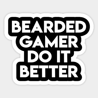 Bearded Gamer Sticker